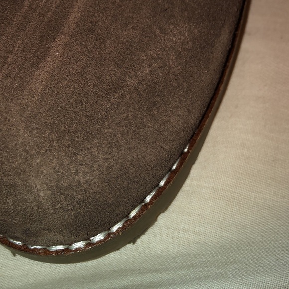 LANDS ENDS CHOCOLATE KNEE HIGH SUEDE SWEATER BOOTS - Picture 12 of 12